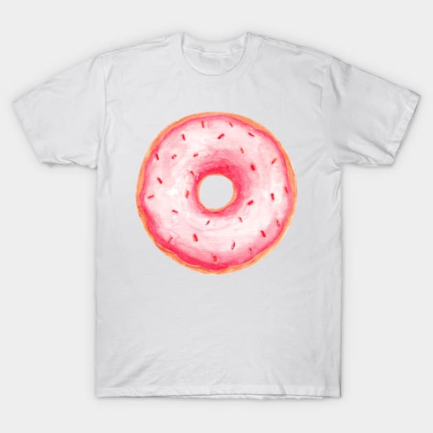 Pink Donut T-Shirt by shoko